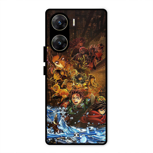 Demon Slayers Vivo V29e Mobile Back Cover - Anime PrintShield Case