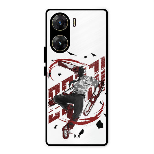 Chainsawman Typo Vivo V29e Mobile Back Cover - Anime PrintShield Case