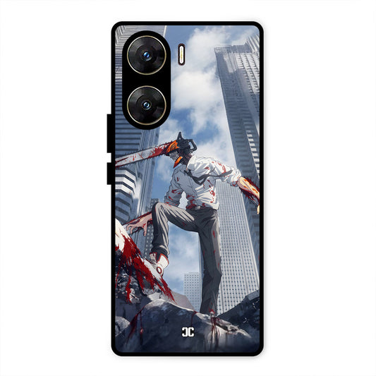 Denji Fighting Vivo V29e Mobile Back Cover - Anime PrintShield Case