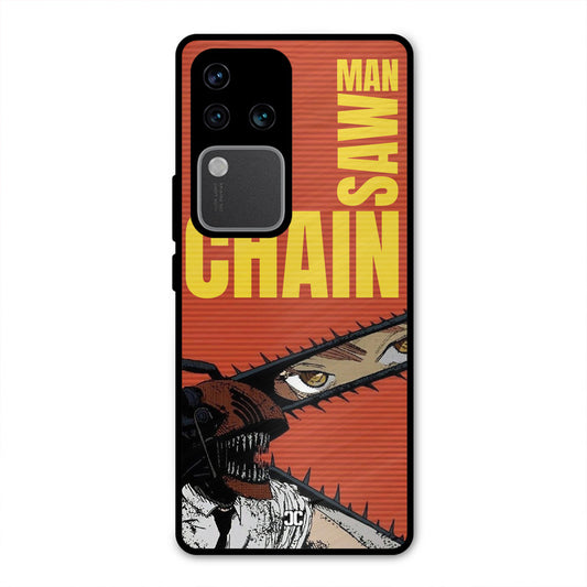 Raging Chainsaw Vivo V30 Pro Mobile Back Cover - Anime PrintShield Case