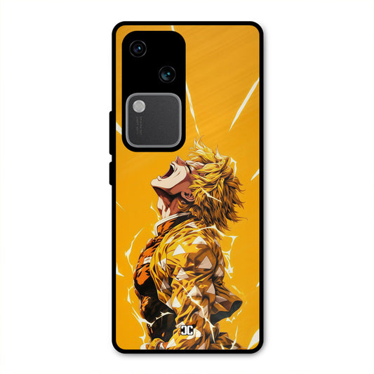Shouting Zenitsu Vivo V30 Mobile Back Cover - Anime PrintShield Case