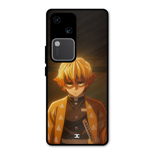 Thunderboy Zenitsu Vivo V30 Mobile Back Cover - Anime PrintShield Case