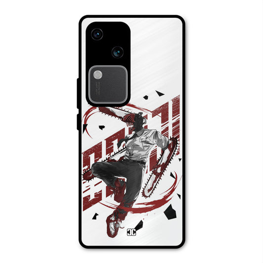 Chainsawman Typo Vivo V30 Mobile Back Cover - Anime PrintShield Case