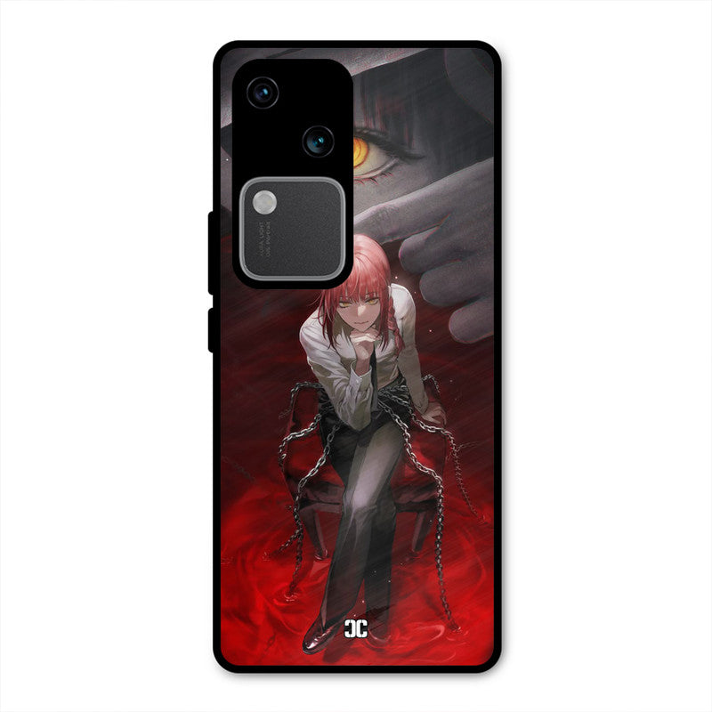Makima Chains Vivo V30 Mobile Back Cover - Anime PrintShield Case
