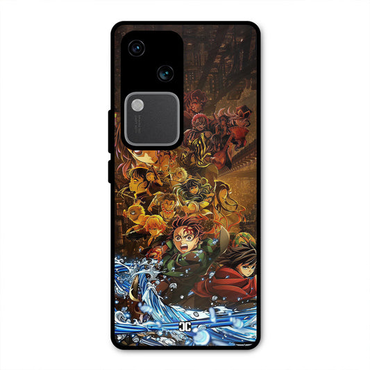 Demon Slayers Vivo V30 Mobile Back Cover - Anime PrintShield Case