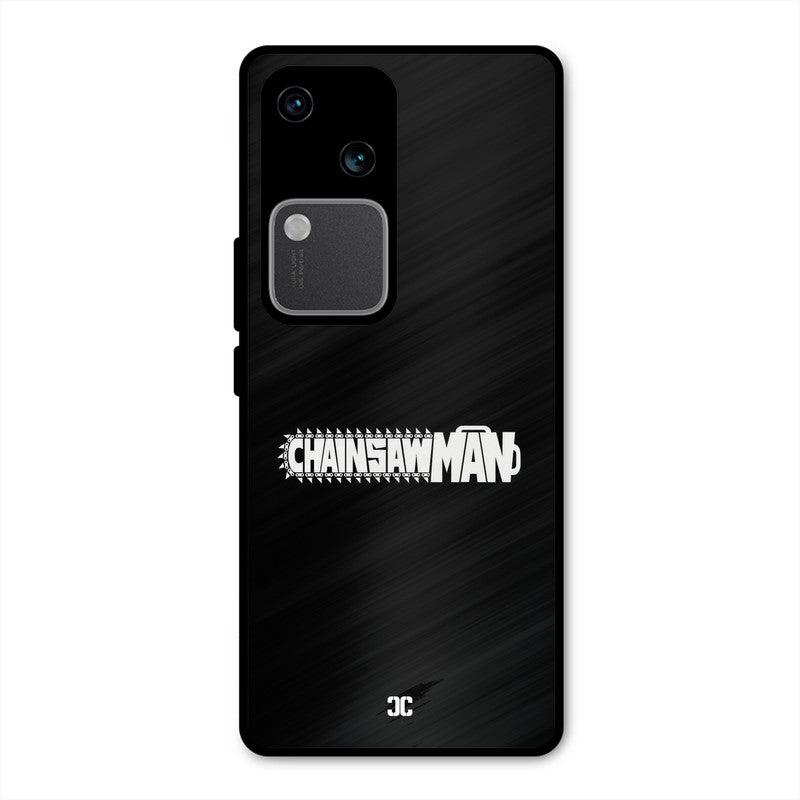 Chainsaw Logo Vivo V30 Mobile Back Cover - Anime PrintShield Case