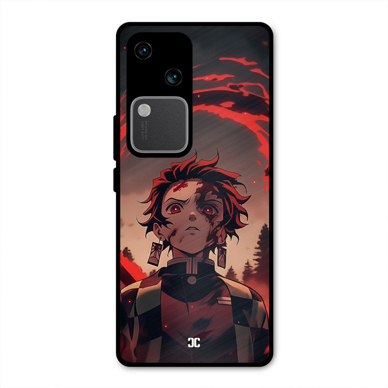 Raging Tanjiro Vivo V30 Mobile Back Cover - Anime PrintShield Case