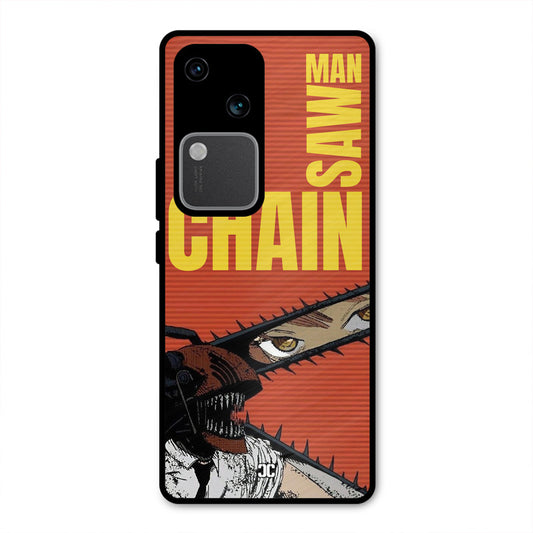 Raging Chainsaw Vivo V30 Mobile Back Cover - Anime PrintShield Case