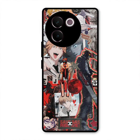 Denji Thoughts Vivo V30e Mobile Back Cover - Anime PrintShield Case