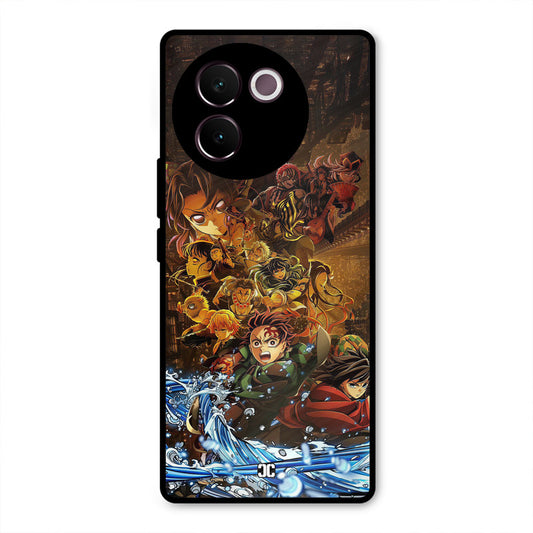 Demon Slayers Vivo V30e Mobile Back Cover - Anime PrintShield Case