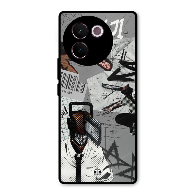 Denji Rage Vivo V30e Mobile Back Cover - Anime PrintShield Case