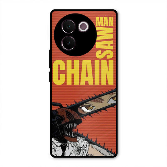 Raging Chainsaw Vivo V30e Mobile Back Cover - Anime PrintShield Case