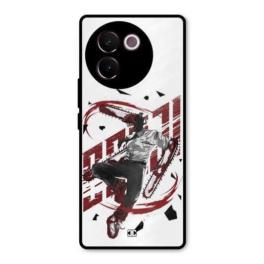 Chainsawman Typo Vivo V30e Mobile Back Cover - Anime PrintShield Case