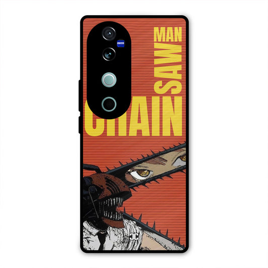 Raging Chainsaw Vivo V40 Pro Mobile Back Cover - Anime PrintShield Case