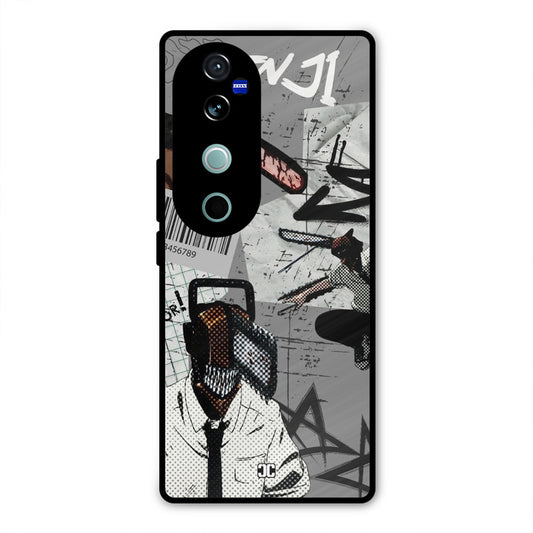 Denji Rage Vivo V40 Pro Mobile Back Cover - Anime PrintShield Case