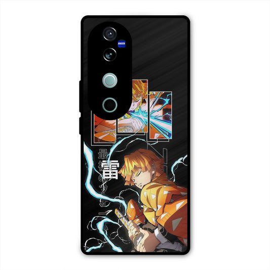 Aggressive Zenitsu Vivo V40 Mobile Back Cover - Anime PrintShield Case