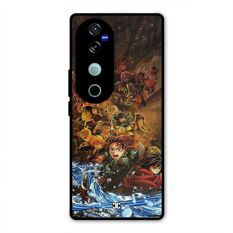 Demon Slayers Vivo V40 Mobile Back Cover - Anime PrintShield Case