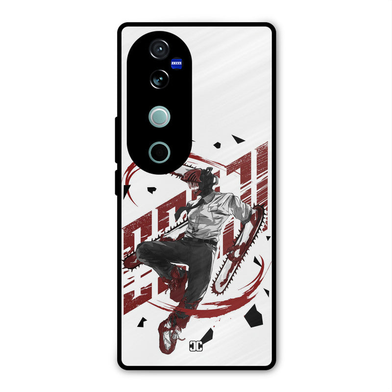 Chainsawman Typo Vivo V40 Mobile Back Cover - Anime PrintShield Case