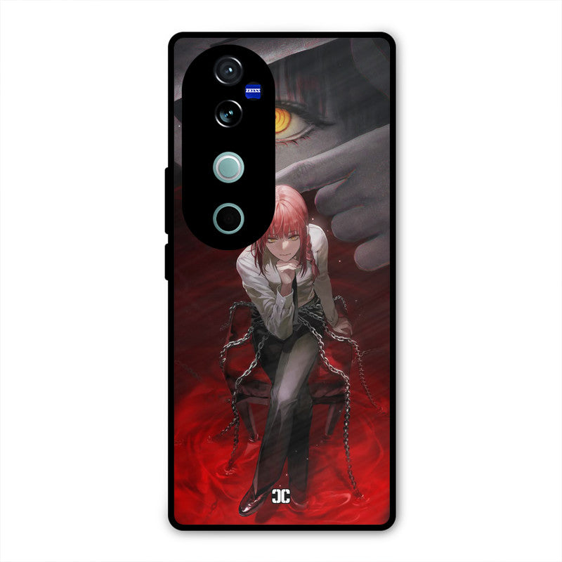 Makima Chains Vivo V40 Mobile Back Cover - Anime PrintShield Case