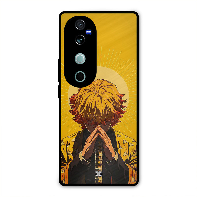 Calm Zenitsu Vivo V40 Mobile Back Cover - Anime PrintShield Case