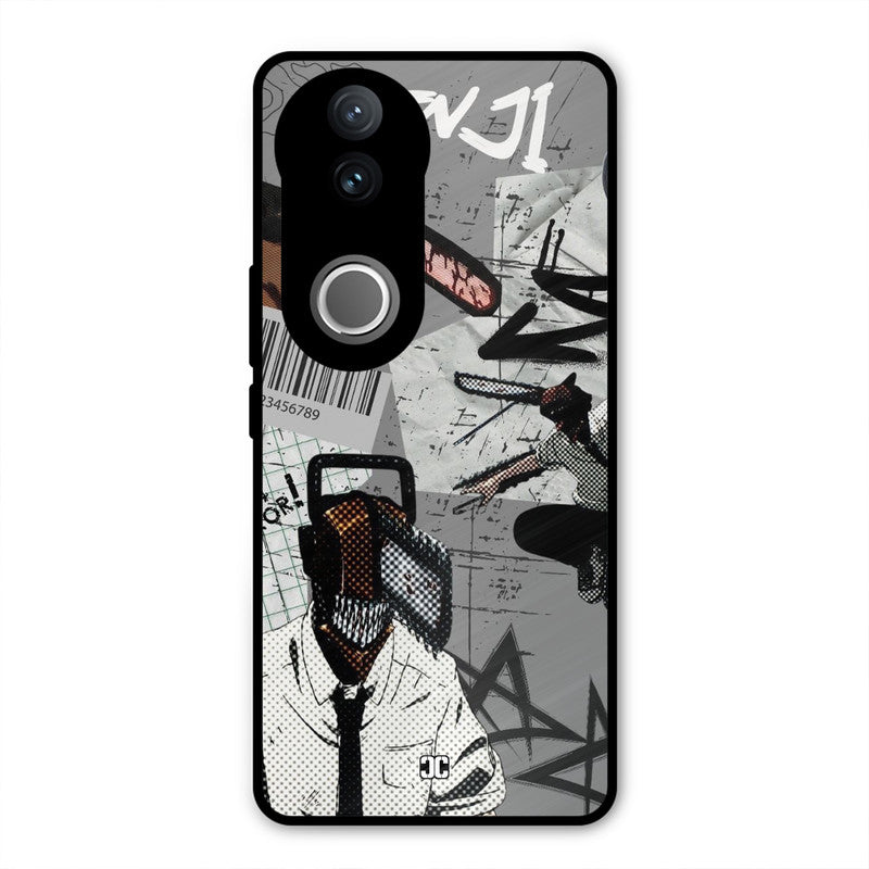 Denji Rage Vivo V50 Mobile Back Cover - Anime PrintShield Case