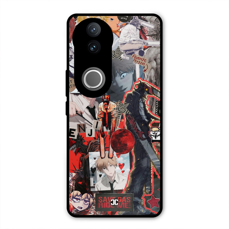 Denji Thoughts Vivo V50 Mobile Back Cover - Anime PrintShield Case
