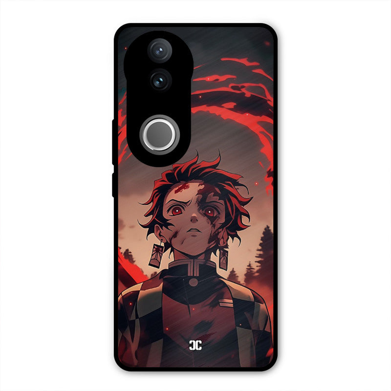 Raging Tanjiro Vivo V50 Mobile Back Cover - Anime PrintShield Case
