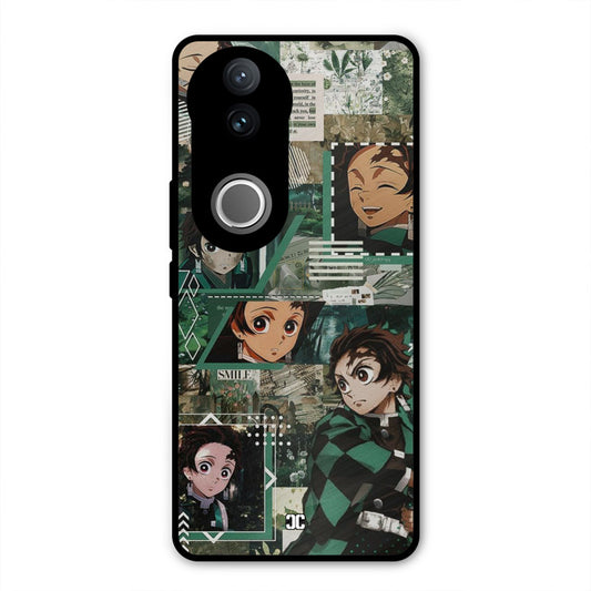 Tanjiro Thoughts Vivo V50e Mobile Back Cover - Anime PrintShield Case