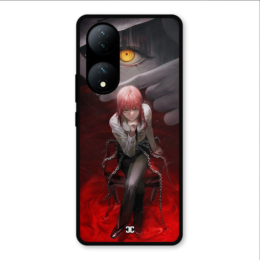Makima Chains Vivo Y100 Mobile Back Cover - Anime PrintShield Case