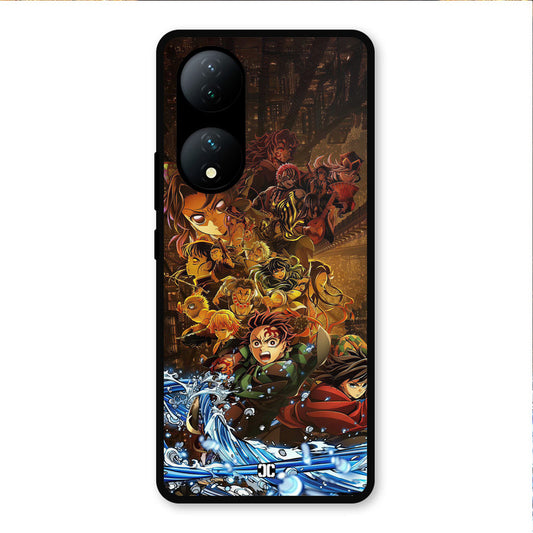 Demon Slayers Vivo Y100 Mobile Back Cover - Anime PrintShield Case