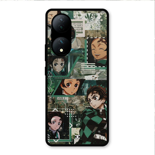 Tanjiro Thoughts Vivo Y100 Mobile Back Cover - Anime PrintShield Case