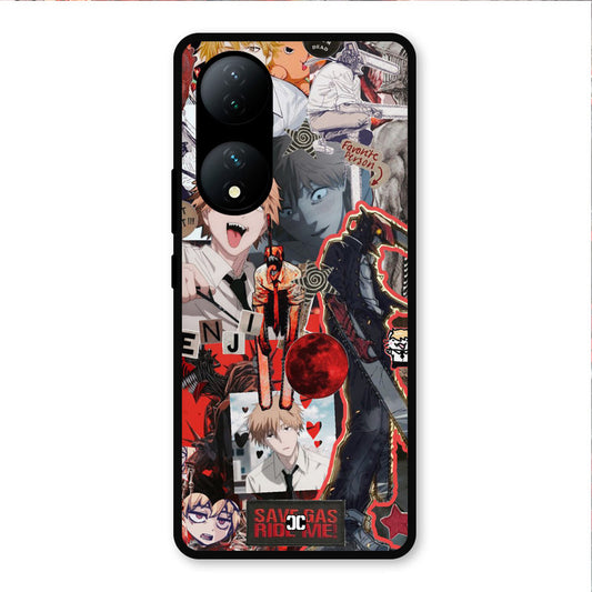Denji Thoughts Vivo Y100 Mobile Back Cover - Anime PrintShield Case