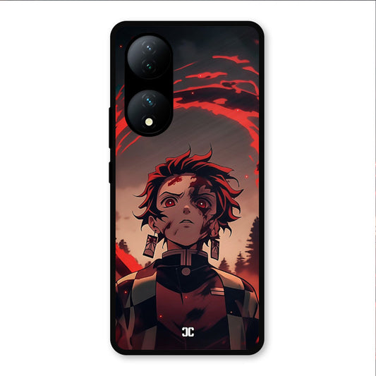 Raging Tanjiro Vivo Y100 Mobile Back Cover - Anime PrintShield Case