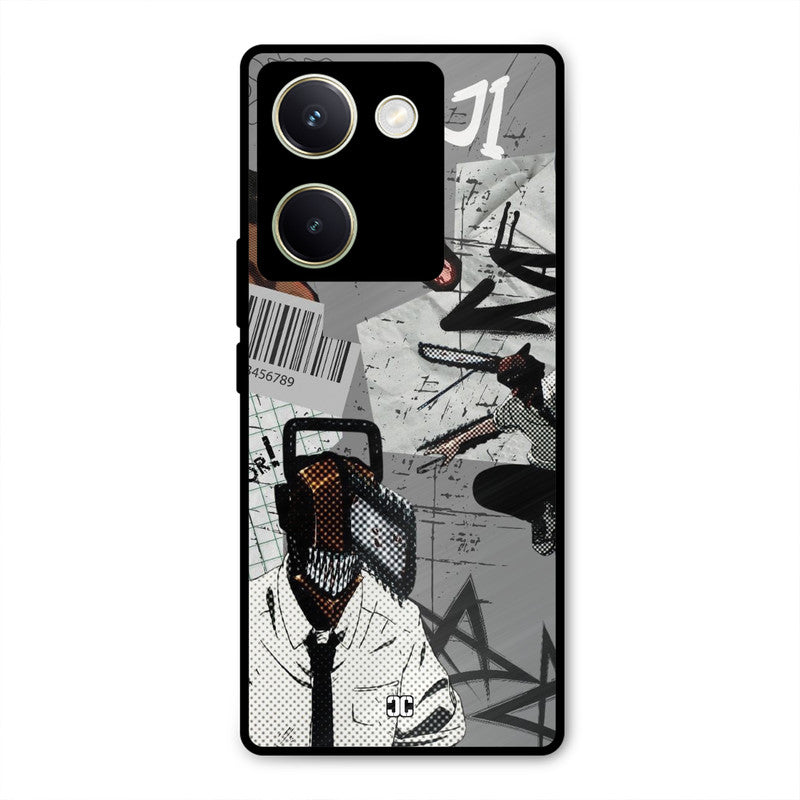 Denji Rage Vivo Y200 Pro Mobile Back Cover - Anime PrintShield Case