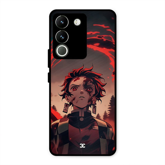 Raging Tanjiro Vivo Y200 Mobile Back Cover - Anime PrintShield Case