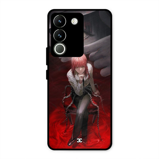 Makima Chains Vivo Y200 Mobile Back Cover - Anime PrintShield Case