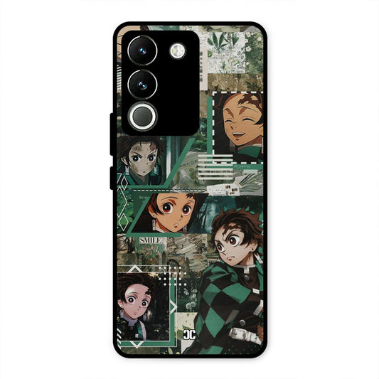 Tanjiro Thoughts Vivo Y200 Mobile Back Cover - Anime PrintShield Case