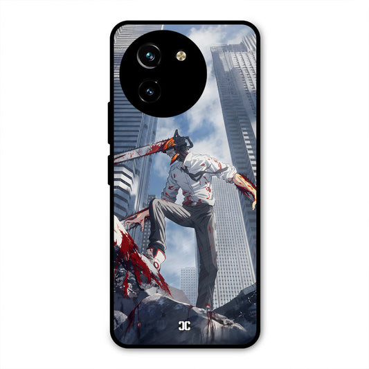 Denji Fighting Vivo Y200i Mobile Back Cover - Anime PrintShield Case