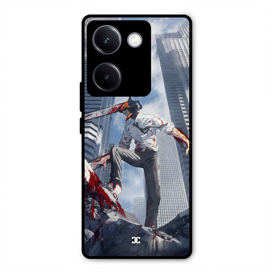 Denji Fighting Vivo Y300 Plus Mobile Back Cover - Anime PrintShield Case