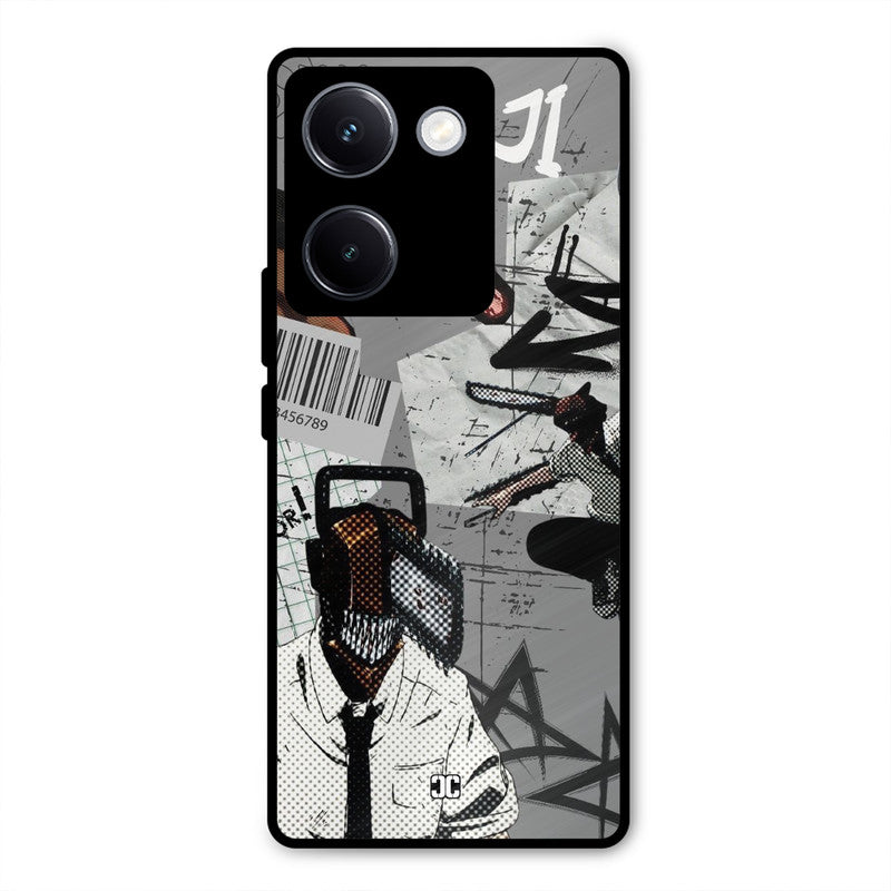 Denji Rage Vivo Y300 Plus Mobile Back Cover - Anime PrintShield Case