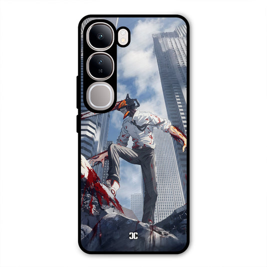 Denji Fighting Vivo Y300 Mobile Back Cover - Anime PrintShield Case