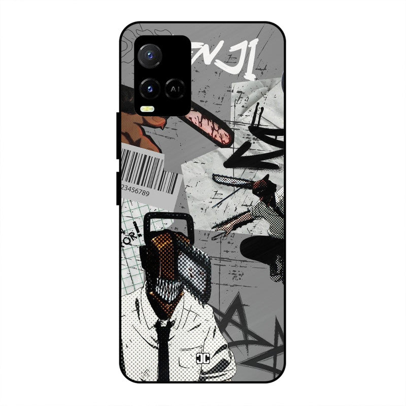 Denji Rage Vivo Y33s Mobile Back Cover - Anime PrintShield Case