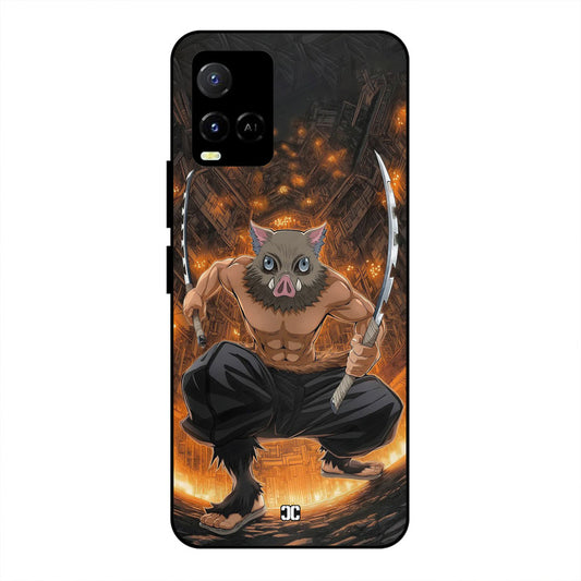 Inosuke Rage Vivo Y33s Mobile Back Cover - Anime PrintShield Case