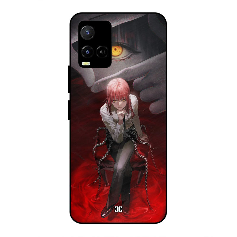 Makima Chains Vivo Y33s Mobile Back Cover - Anime PrintShield Case