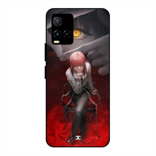 Makima Chains Vivo Y33s Mobile Back Cover - Anime PrintShield Case