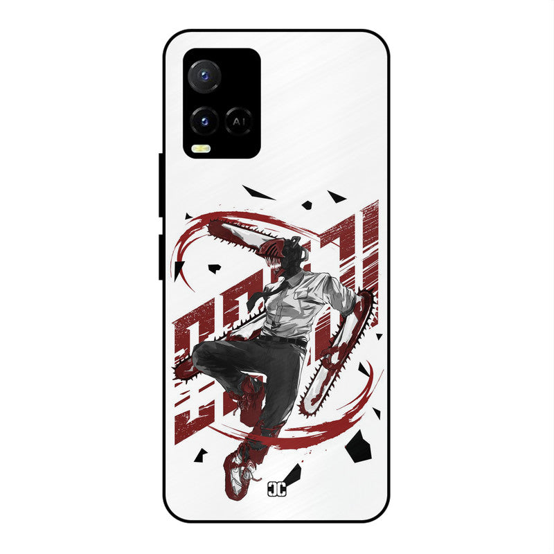 Chainsawman Typo Vivo Y33s Mobile Back Cover - Anime PrintShield Case
