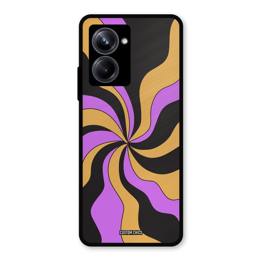 Wavy Stripes Realme 10 Pro Mobile Back Cover - Aesthetic PrintShield Case