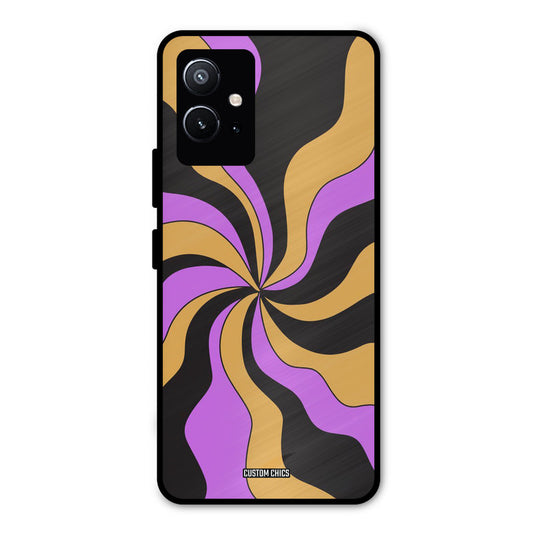 Wavy Stripes Vivo Y75 5G Mobile Back Cover - Aesthetic PrintShield Case