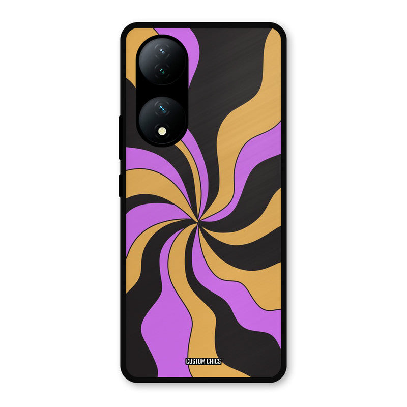 Wavy Stripes Vivo Y100 Mobile Back Cover - Aesthetic PrintShield Case