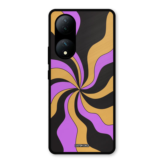 Wavy Stripes Vivo Y100 Mobile Back Cover - Aesthetic PrintShield Case